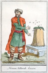 Tatar Man of Kazan with a Beehive, from 